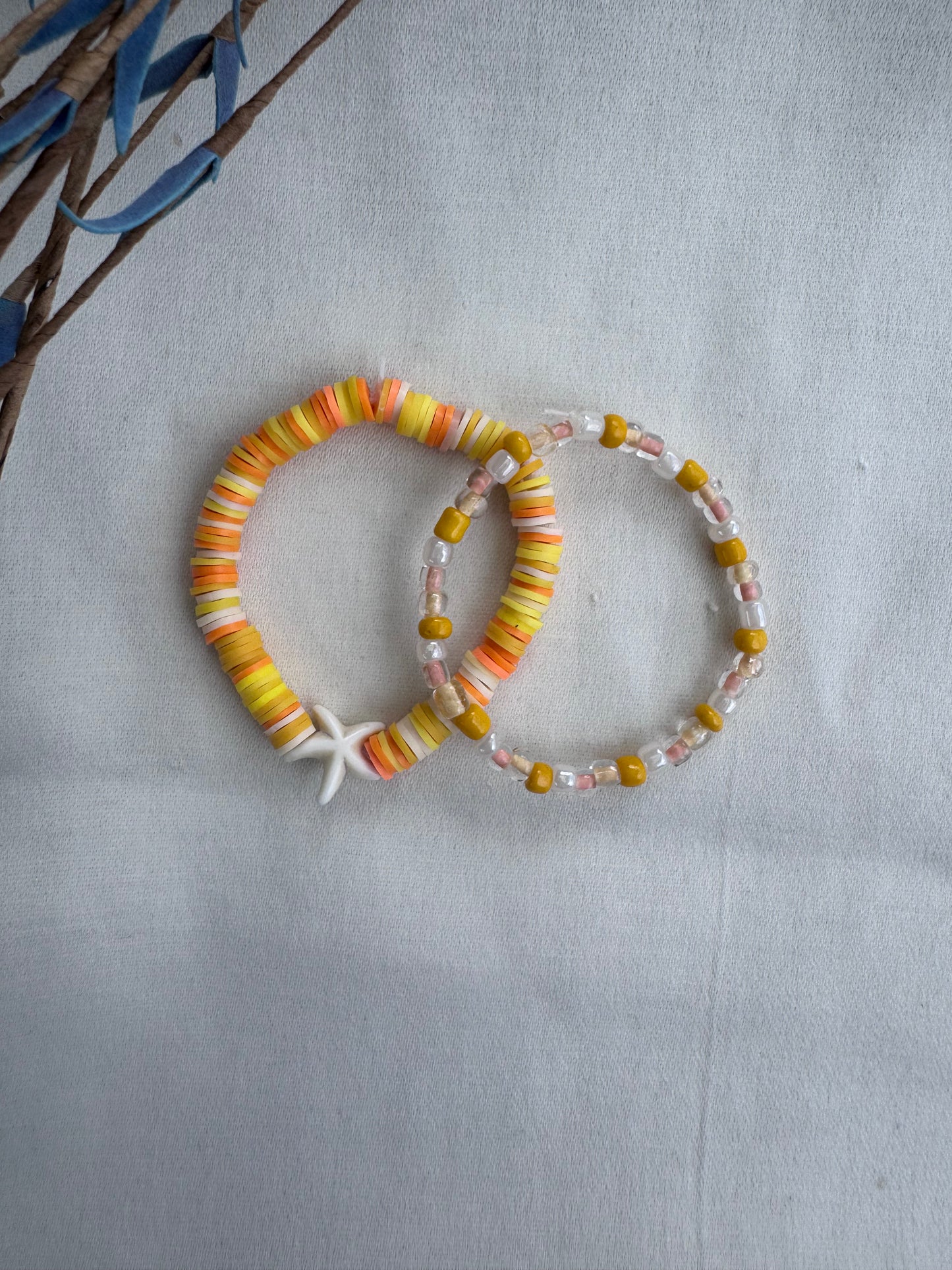 Yellow starfish set