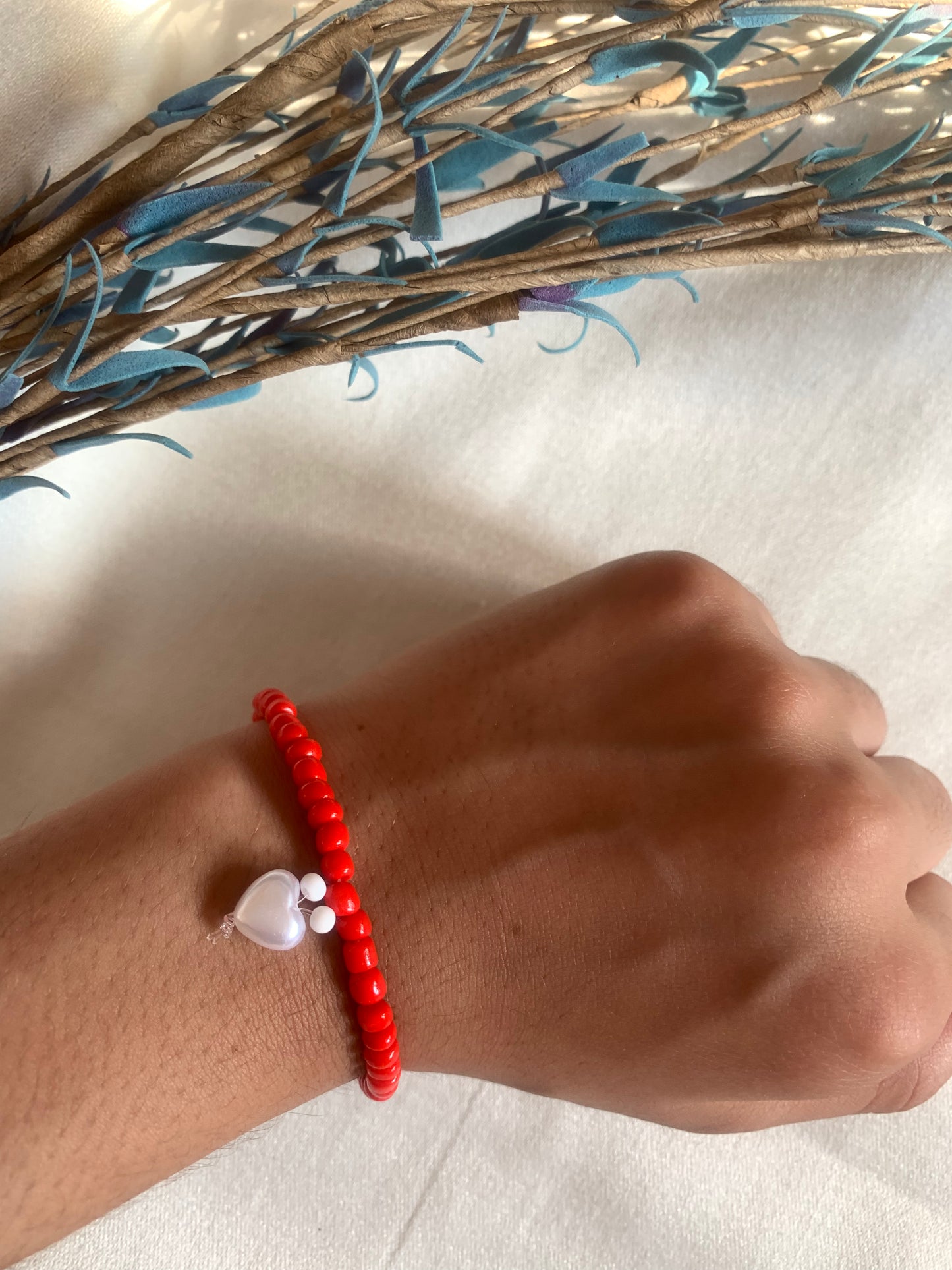 Red heart bracelet