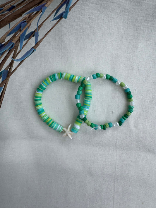 Green starfish set